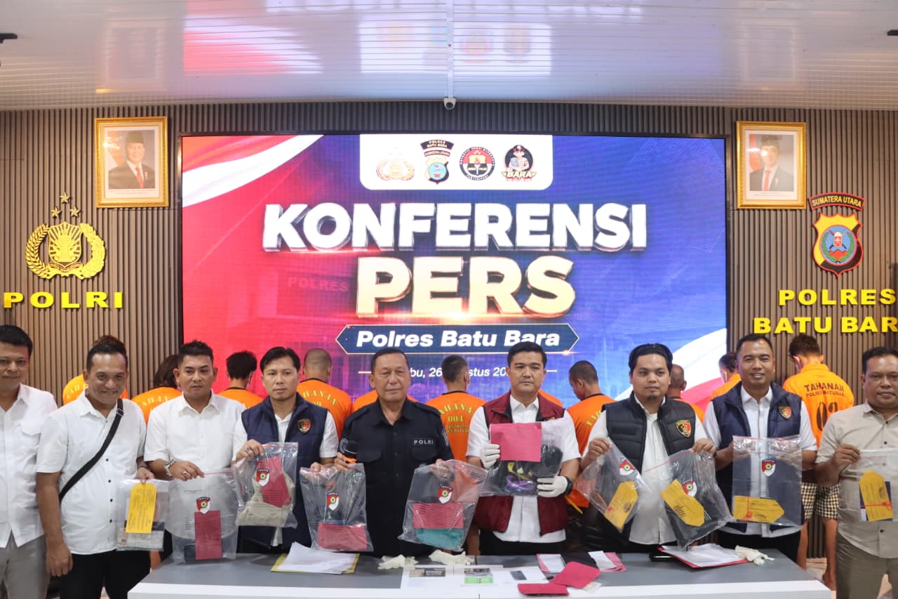 Polres Batu Bara Ungkap 10 Kasus 3C, 17 Tersangka Diamankan