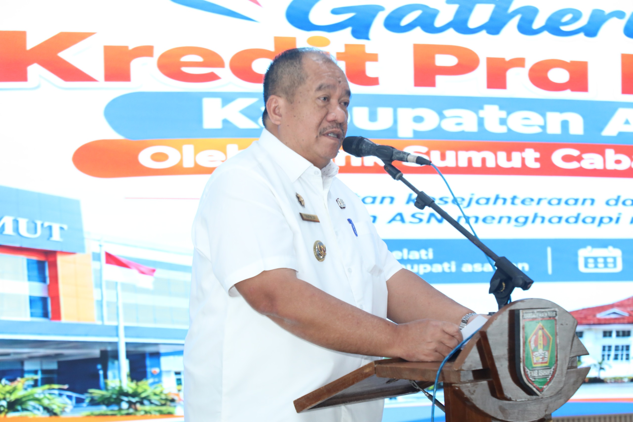 Bupati Asahan Buka Gathering Kredit Pra Pensiun Bank Sumut Kisaran