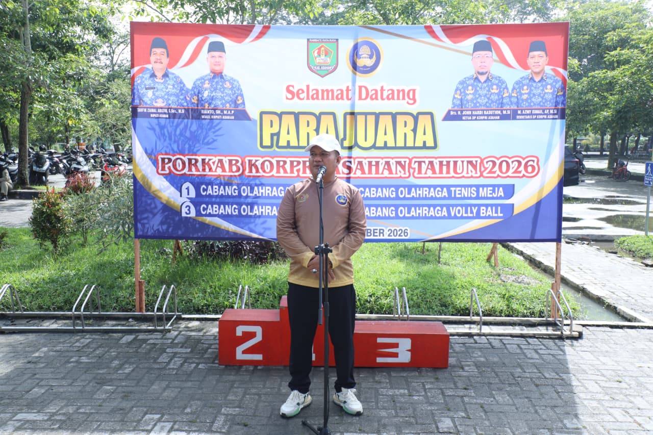 Wakil Bupati Tutup PORKAB KORPRI Asahan 2026, Dinas Pendidikan Juara Umum