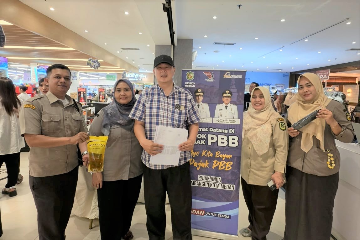 Pojok Pajak Bapenda Medan Himpun Penerimaan PBB Rp2,53 Miliar